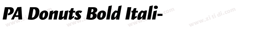 PA Donuts Bold Itali字体转换 PA Donuts Bold Itali字体转换
